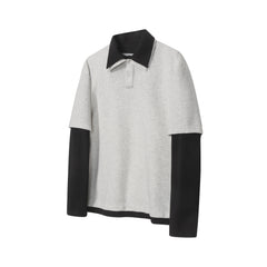 CapCabin Layered Polo Long Sleeve Tee