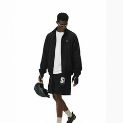 NOAH MARS Thin Stand Collar Woven Jacket Men Outdoor Hiking Coat