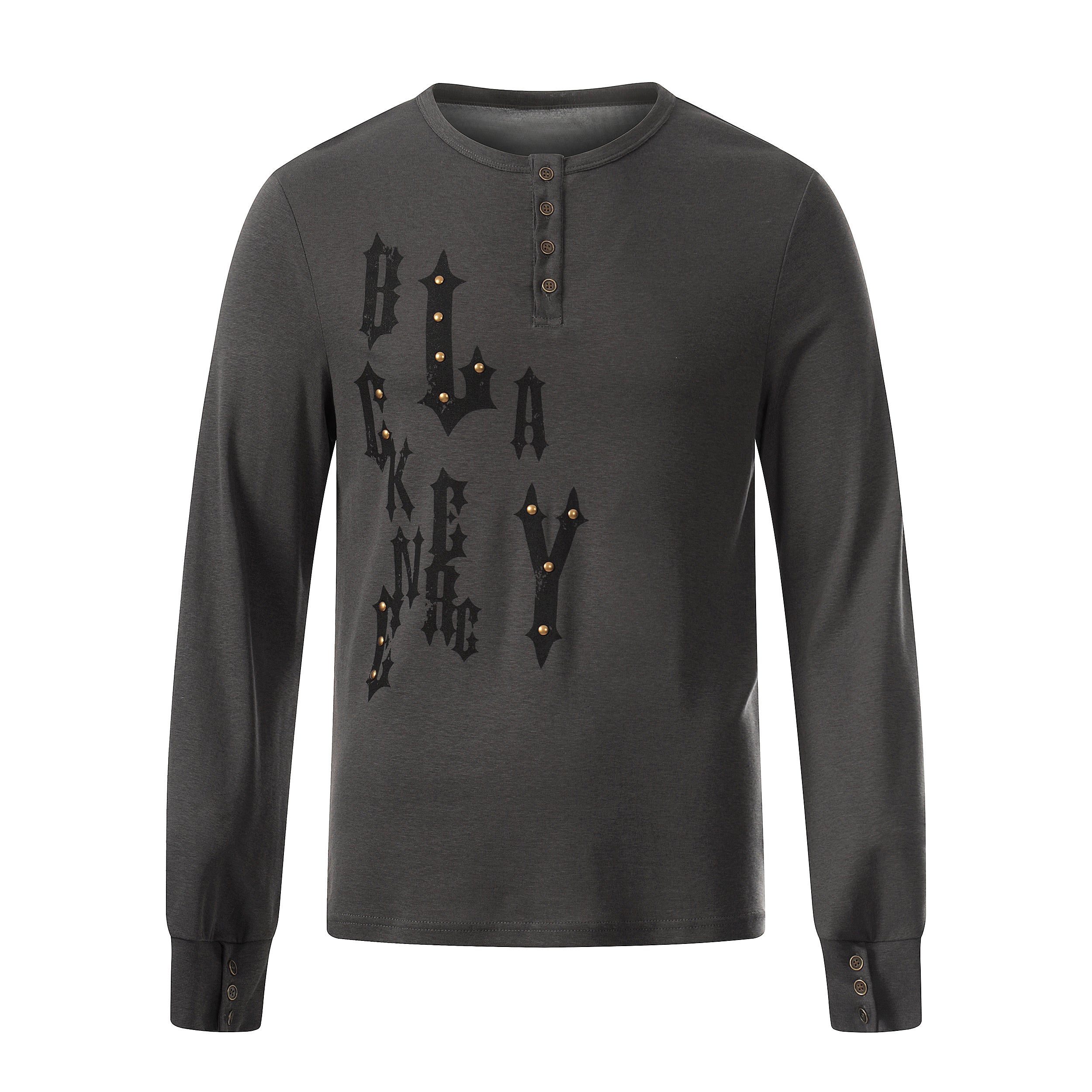 CapCabin Graphic Long Sleeve Henley Tee