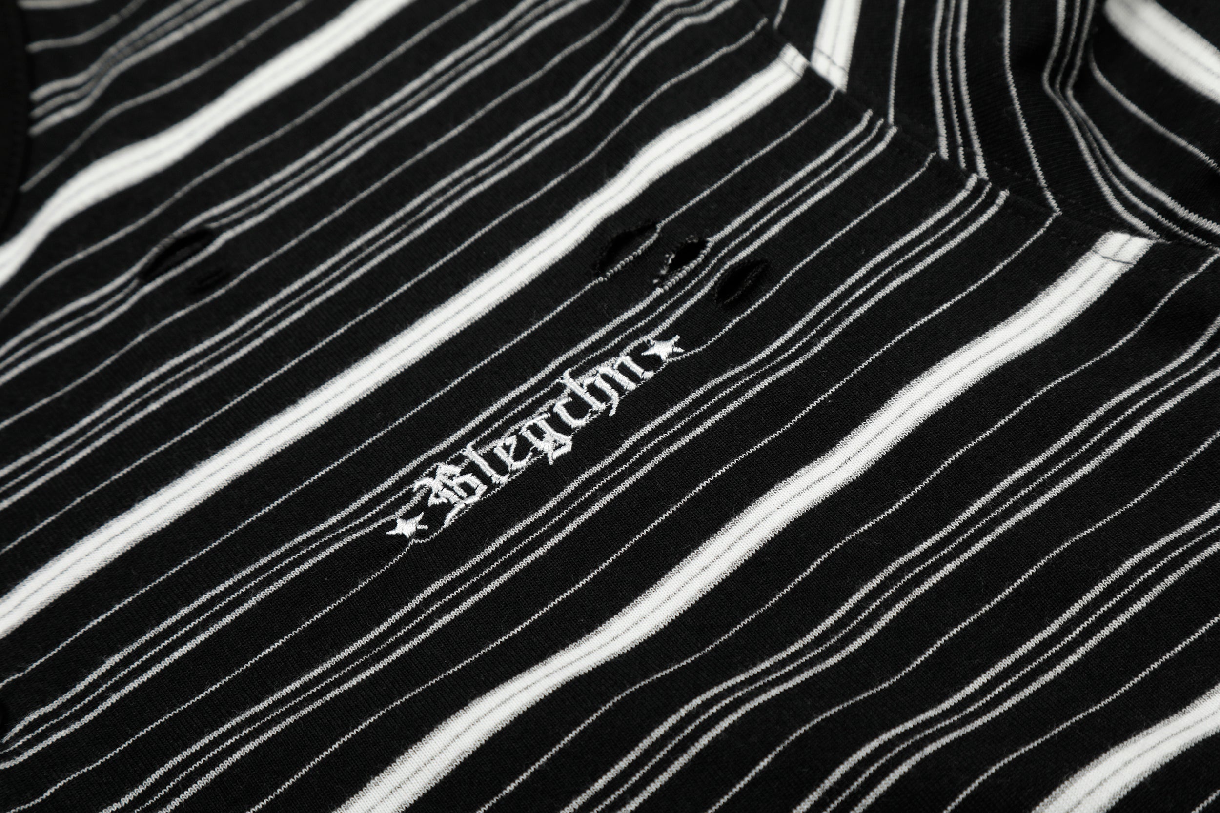 CapCabin Striped Henley Long Sleeve Tee
